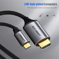 Ugreen - Cavo HDMI da USB-C a HDMI 4K 1,5 m (MM142 / 50570), grigio/nero – Bild 4