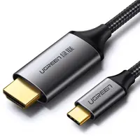 Ugreen - Cavo HDMI da USB-C a HDMI 4K 1,5 m (MM142 / 50570), grigio/nero – Bild 1