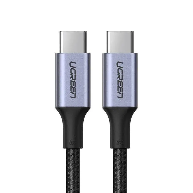 Ugreen - Cavo USB-C nylon/alluminio 1 m (US316 / 70427), nero/grigio