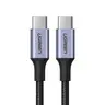 Ugreen - Cavo USB-C nylon/alluminio 1 m (US316 / 70427), nero/grigio