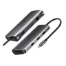 Ugreen - Hub USB-C 10-en-1 avec audio, HDMI, VGA, LAN, SD/TF & PD (CM179 / 80133), gris/noir