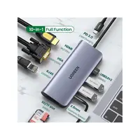 Ugreen - Hub USB-C 10-in-1 con audio, HDMI, VGA, LAN, SD/TF & PD (CM179 / 80133), grigio/nero – Bild 7