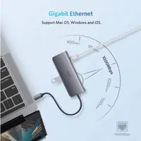 Ugreen - Hub USB-C 9-in-1 con HDMI, VGA, LAN, SD/TF e PD (CM179 / 40873), grigio – Bild 7