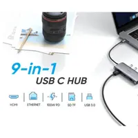 Ugreen - Hub USB-C 9-in-1 con HDMI, VGA, LAN, SD/TF e PD (CM179 / 40873), grigio – Bild 9