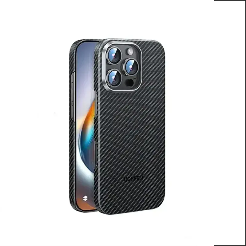Ugreen - iPhone 16 Pro Max Aramid Fiber Protective Case mit MagSafe-Funktion, CA122, Schwarz