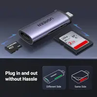 Ugreen - Lettore di schede USB-C TF/SD (CM184 / 50704), grigio/nero – Bild 5