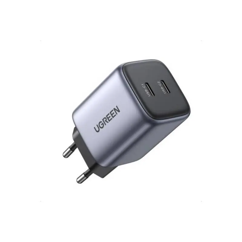 Ugreen - Nexode 45W Dual USB-C Fast Charging Charger, CD294, Dark Gray