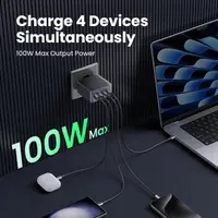 Ugreen - Nexode S GaN Fast Charger, 100W, 4-Port (3x USB-C / 1x USB-A), X565, Schwarz – Bild 3