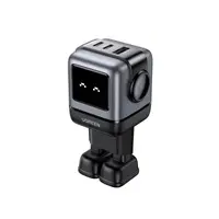 Ugreen - Uno RG 3-Port 2x USB-C 1x USB-A Robot 65W GaN Fast Charger Alimentation, CD361, Noir – Bild 1