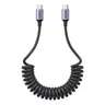 Ugreen – USB-C auf USB-C CarPlay Kabel, einziehbar 1 m (L507 / 35457), grau/schwarz
