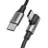 Ugreen – USB-C Kabel 100W PD 1 m gewinkelt (US334 / 70643), schwarz/grau
