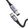 Ugreen - USB-C to USB-B 2.0 printer cable - aluminum housing 3 m (US370 / 80808), black/grey