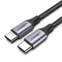 UGREEN - USB-C to USB-C 100W Fast Charging Gewobenes Kabel, US161 1,5 m, Grau – Bild 2