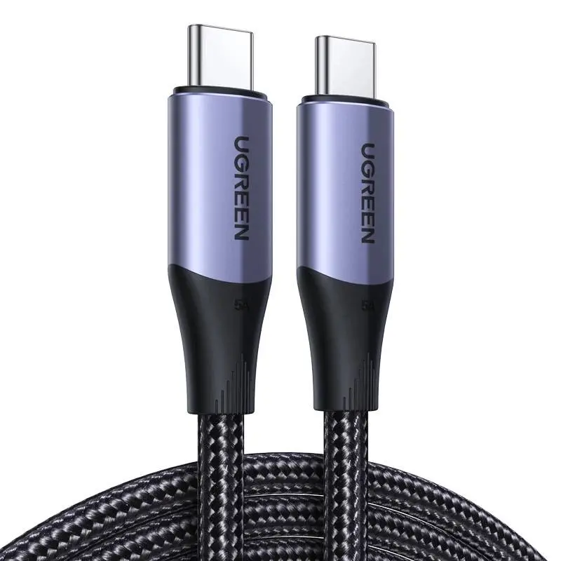 UGREEN - USB-C to USB-C 240W Fast Charging Gewobenes Kabel, US355 1m, Schwarz