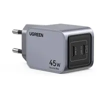 UGREEN - USB Fast Charger Nexode Pro 45W, Dual USB-C, GaN, X707, Gray – Bild 2