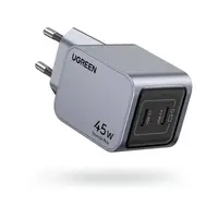 UGREEN - USB Fast Charger Nexode Pro 45W, Dual USB-C, GaN, X707, Gray – Bild 3