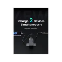 UGREEN - USB Fast Charger Nexode Pro 45W, Dual USB-C, GaN, X707, Gris – Bild 6