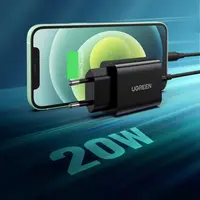 Ugreen - Wandladegerät USB-C 20W, Fast Charging, Power Delivery, CD137, schwarz – Bild 2