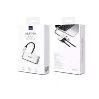 Wiwu Alpha 3 in 1 HUB USB-C C2H, argento – Bild 1