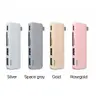 WIWU USB Type C 5in1 Hub T6, rosegold